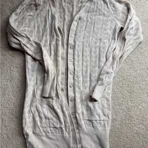 Betsey Johnson Cream Knit Cardigan